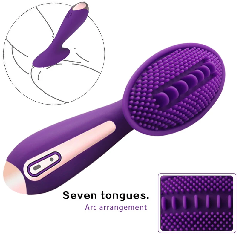 Стимулятор языка клитора вибратор Мощный массаж точки G киска соска присоска