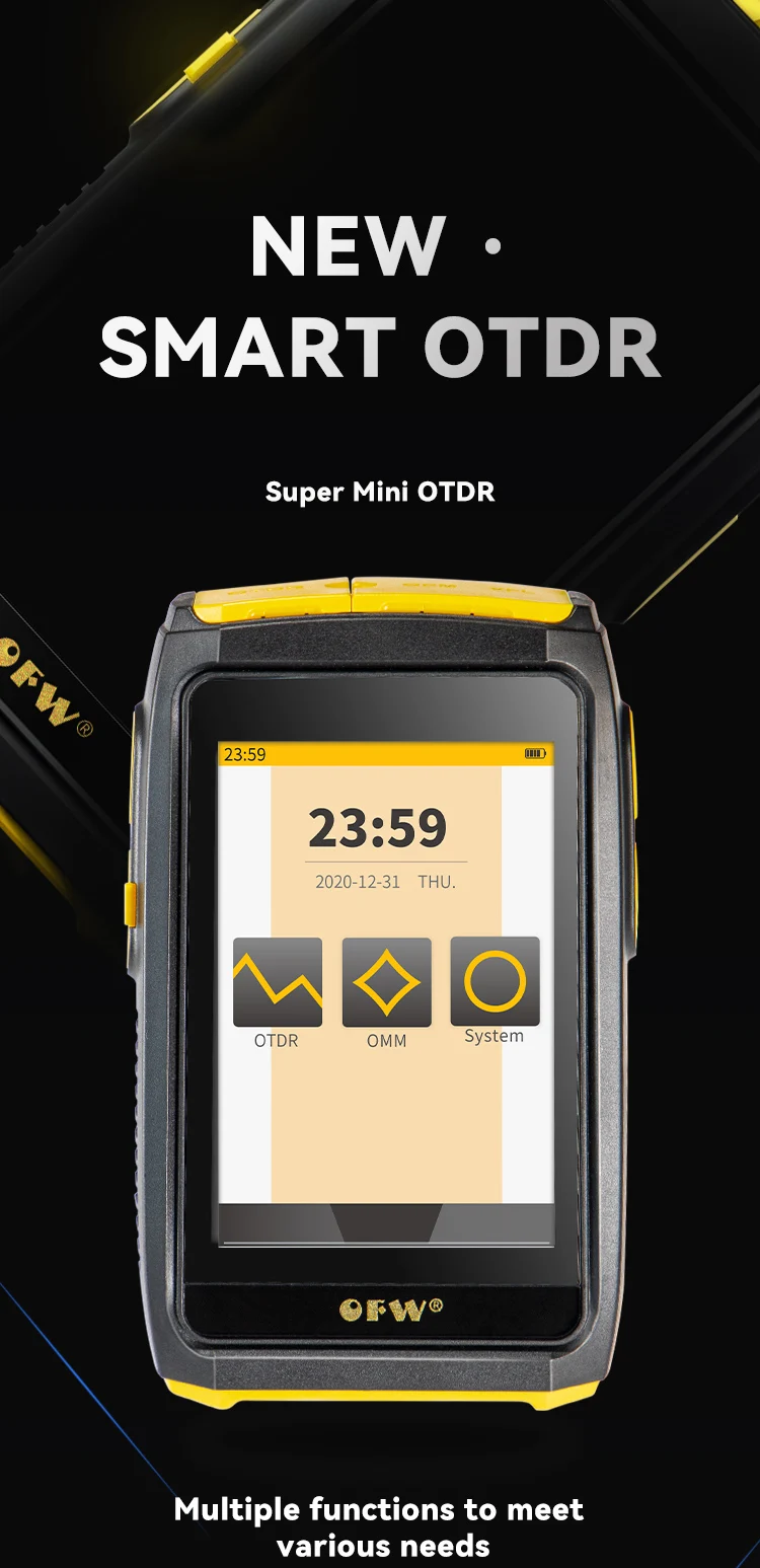 Smart Multi-in-1 OTDR 1550nm 20dB 80km Fiber Tester SC Connector SGOT40 Optical Time Domain Reflectometer 1550nm 18dB +VFL 60KM images - 6