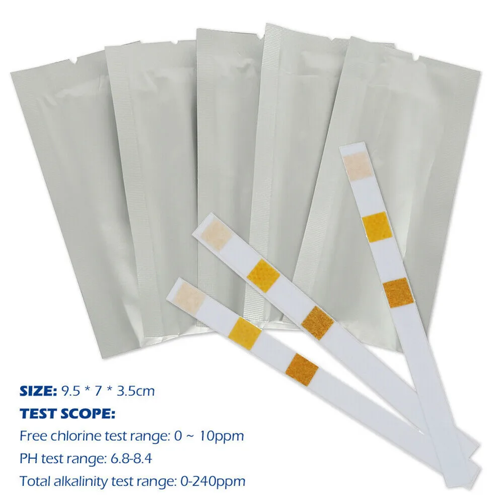 

PH Tester Paper Test Strips SPA Strips Swimming Pool Test 100pcs 2Bottle Chlorine Hot Tub