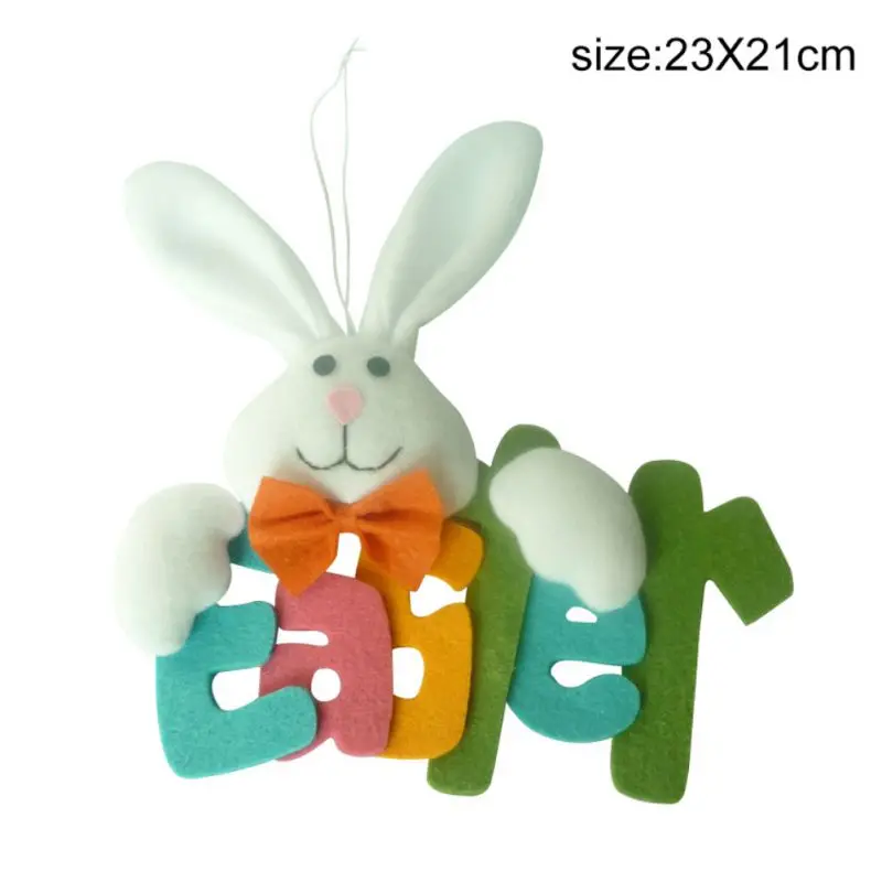 Яйцо охотничья вечеринка Декор Пасхальный милый кролик Письмо Отделка стен и