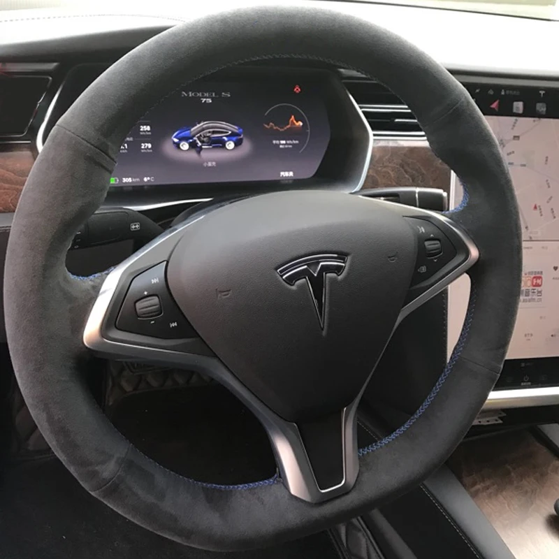 

Аксессуары «сделай сам» Ручная строчка замша для Tesla Model S модель 3 X