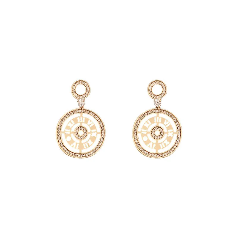 Metal retro disc light luxury high-end earrings female net red temperament silver needle 2020 new tide | Украшения и аксессуары