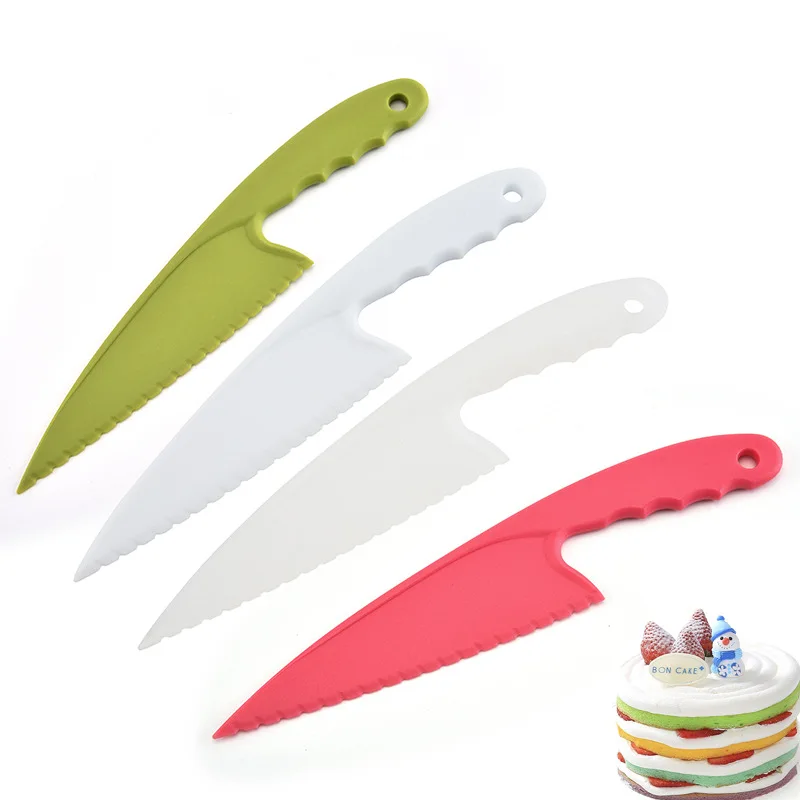 1 шт. пищевой PP нож для резки теста пиццы пластиковый торта хлеба с зубцами