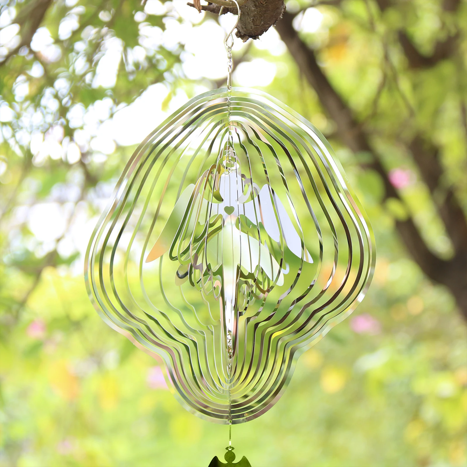 

Вращающийся ангел, колокольчики ветра, подвесные колокольчики для гостиной, домашний декор, подарок, автомобиль, уличный двор, садовые деко...