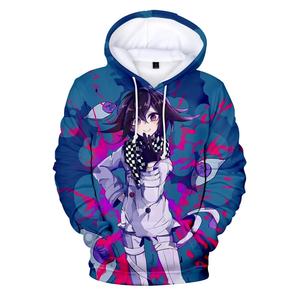 

New Kokichi Ouma Hoodie Sweatshirts Men Women 3D Print Pullover Harajuku Autumn Winter Hooded Boys/girls Danganronpa Clothes