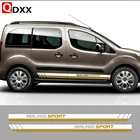 Наклейки на автомобильные двери и боковые линии, 2 шт., для Citroen Berlingo K9, запчасти для камперов, фургонов, аксессуары для тюнинга, полосы, графические виниловые наклейки