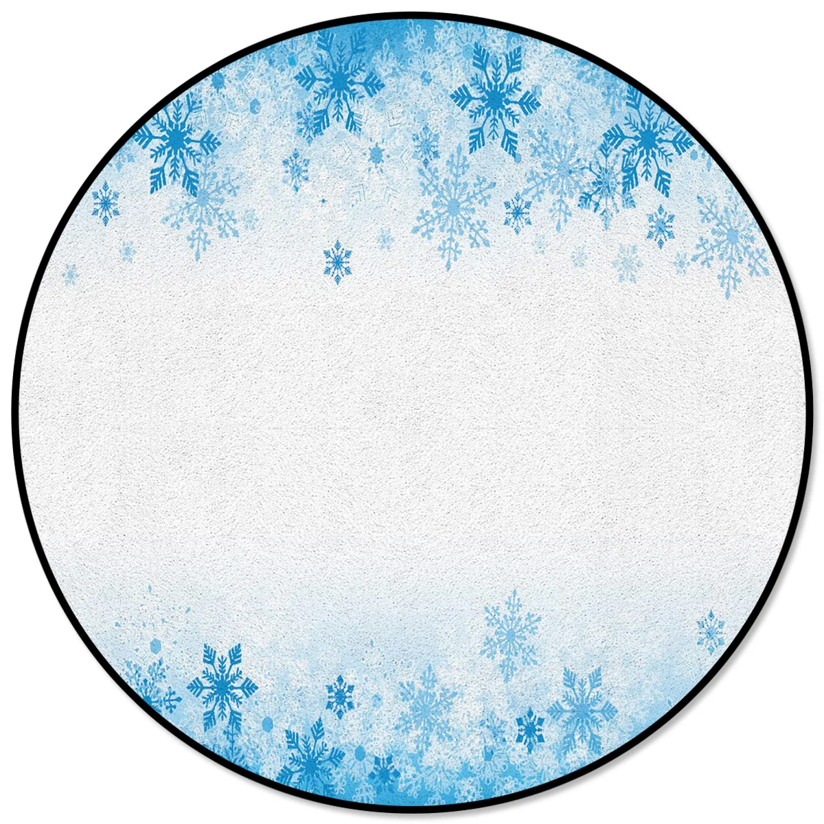 Зимний коврик с голубыми снежинками коврики для детской комнаты современный