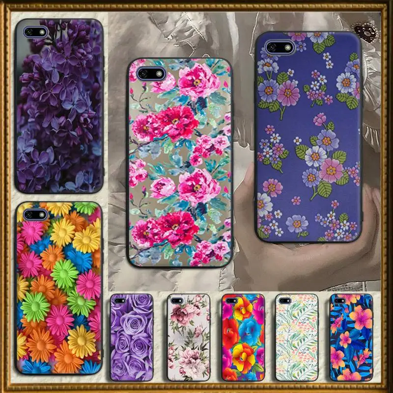 

Color Flowers Phone Case for huawei mate 9 10 20 30 40 pro lite x Funda cover