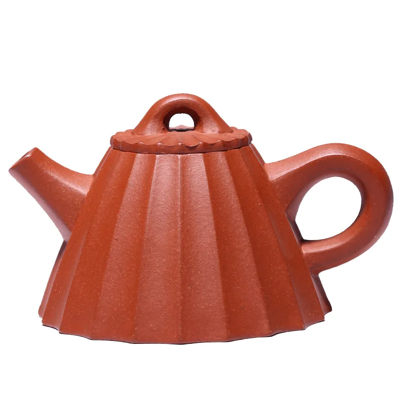 

Yixing mine slope mud purple clay teapot famous hand-made muscle pattern Kui Ling lad teapot goods