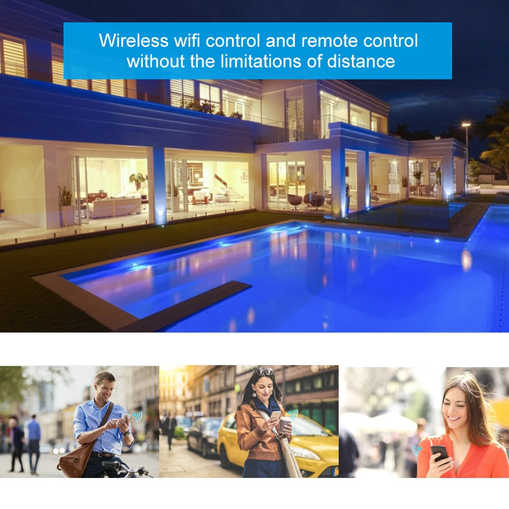 

Smart WiFi Light Dimmable LED Lights APP Remote Control Timing Function Voice Control Compatible with Amazon alexa/Google Home