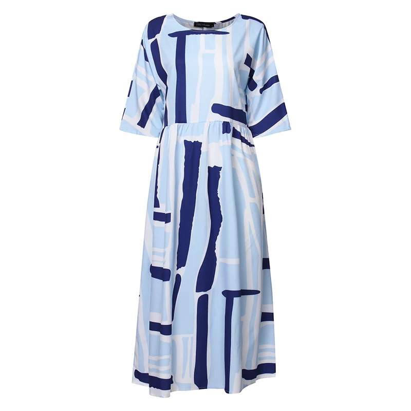 ZANZEA, летнее женское платье, длинное, макси, Vestidos, для девушек, богемный сарафан, винтажные, вечерние, Vestidos Famele, туника, халат размера плюс