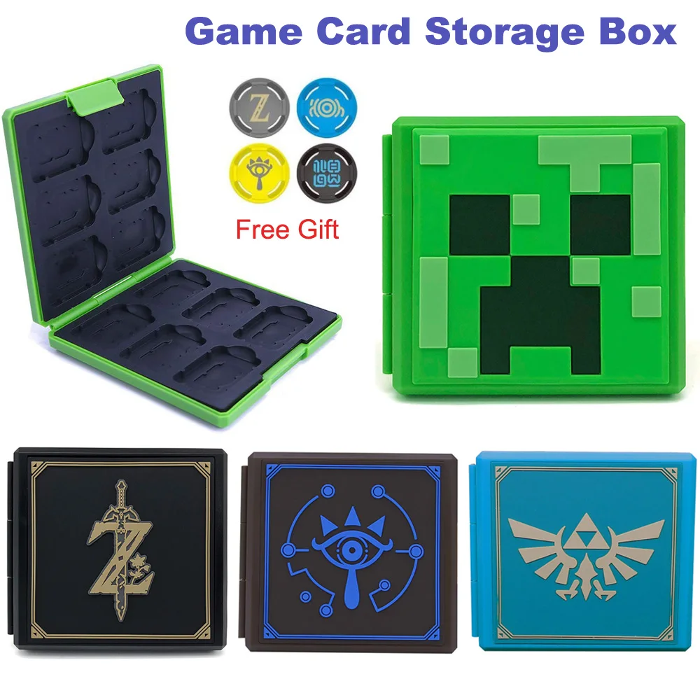 

12 Slots Protective Shockproof Holder Cartridge Storage Carrying Box Hard Shell Game Card Case for Nintendo Switch &Switch Lite