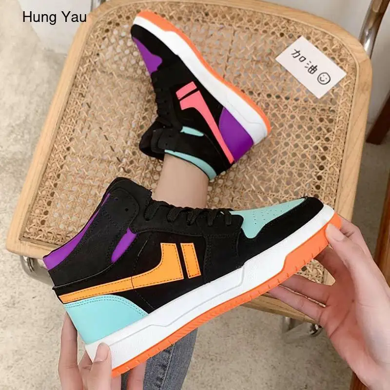 

Flats Woman Sneakers Women Shoes Ladies Casual Breathable Female Vulcanized Shoes Size 35-4 Lace Up Woman Comfort Walking Shoes