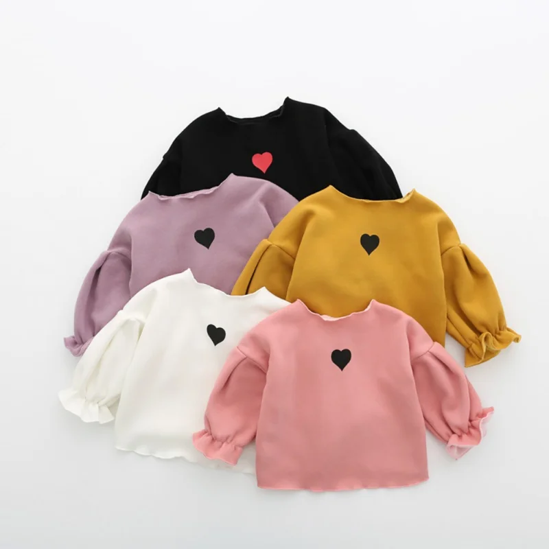 

Autumn Warm Winter Children's Shirt Girl Thickened Toddler Girls Coat Thick Plush Solid Tops Newborn Child's Warm Clothing