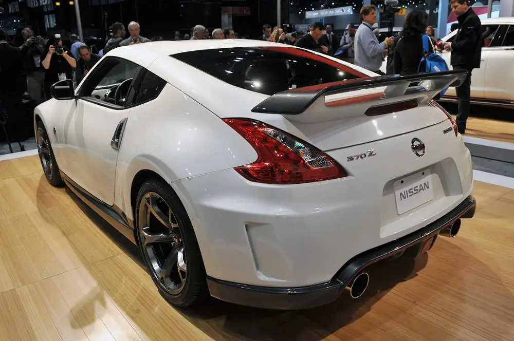 Для Nissan 09 18 370Z Z34 NIS2 Стиль углеродного волокна задний спойлер глянцевое покрытие