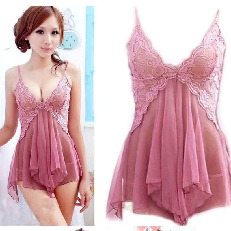 Женское сексуальное нижнее белье кружевное мини платье Ночная одежда g стринги