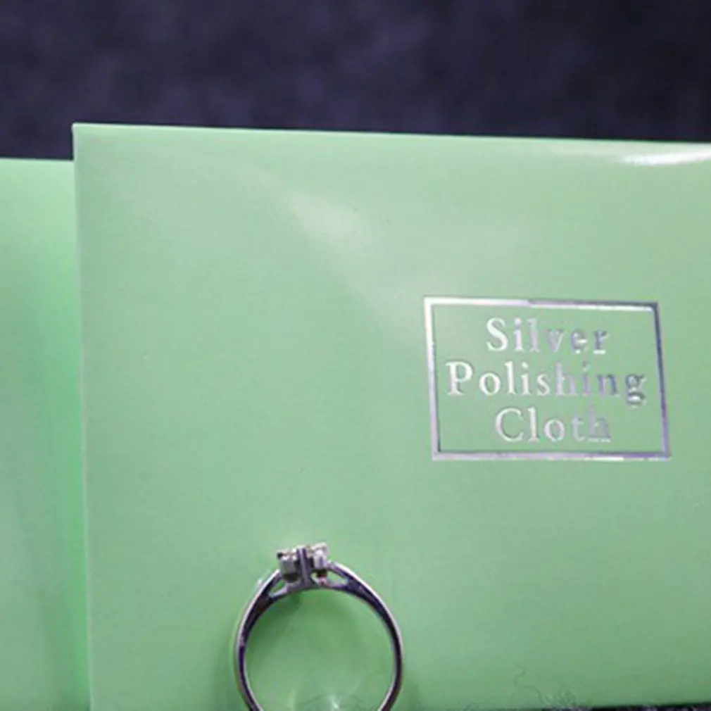 

100pcs 6.5x10cm Sterling Silver Color Cleaning Cloth Polishing Cloth Soft Clean Wipe Wiping Cloth Of Silver Gold Jewelry Tools.