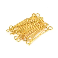 50pcslot 15 20 30 40 50mm eye head pins stainless steel eye pins for diy jewelry findings making accessories supplies