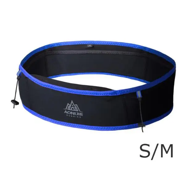 Black Blue SM AONIJIE ремень для бега спортивная сумка водостойкая поясная сумка для бега на открытом воздухе марафон Трейл гоночный тренировочный для мужчин и женщин - Цвет: Black Blue SM