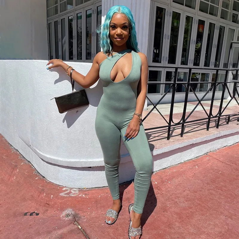 

Sexy Irregular Club Short Jumpsuits Women Summer 2021 One Shoulder Elegant Combinaisons Femme Rompers Womens Jumpsuit Backless