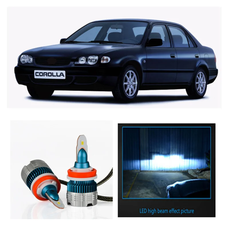 Новый mini2 высокая мощность светодиодный COD фары H4 9003 HB2 комплект лампы ближнего