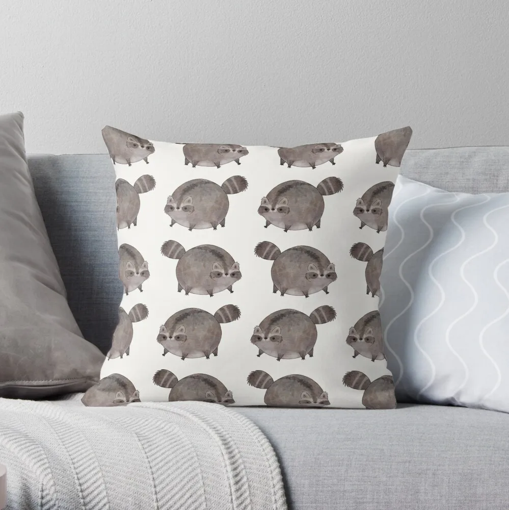 

Chubby Trash Panda Throw Pillow Pillow Case Polyester Home Decora Pillowcases Throw Pillow Case kussensloop almohada poszewka