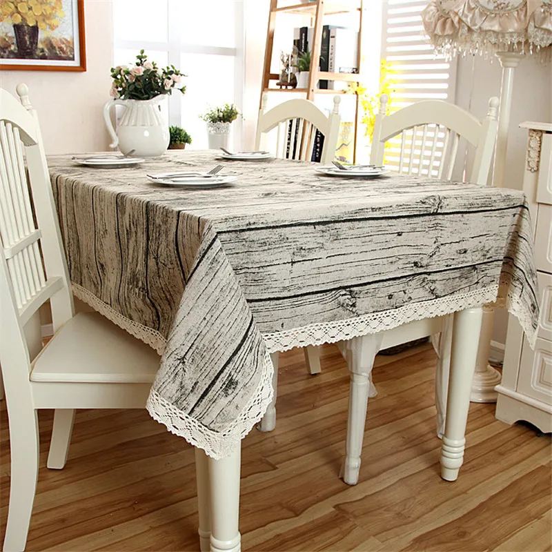 Настольная скатерть в стиле ретро с принтом дерева 1 шт. прямоугольная для