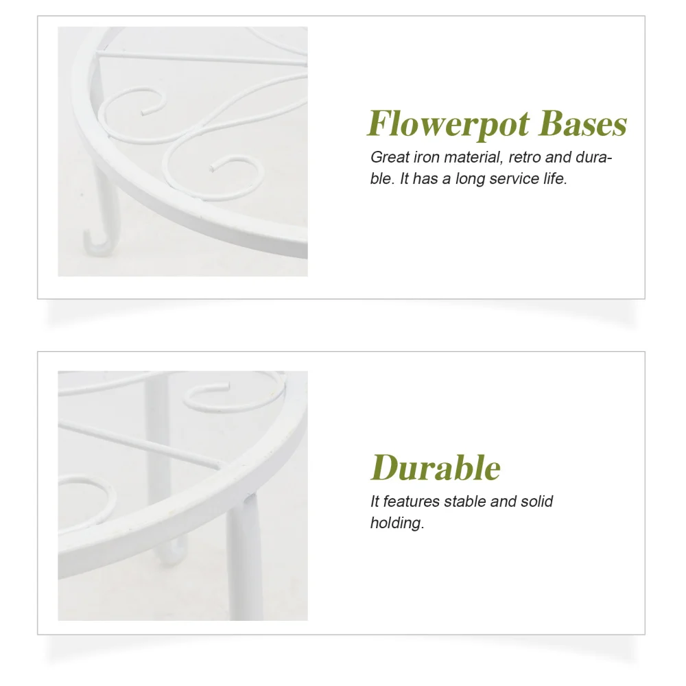 

3Pcs Outdoor Flowerpot Racks Decorative Bonsai Bases Gardening Pot Stands