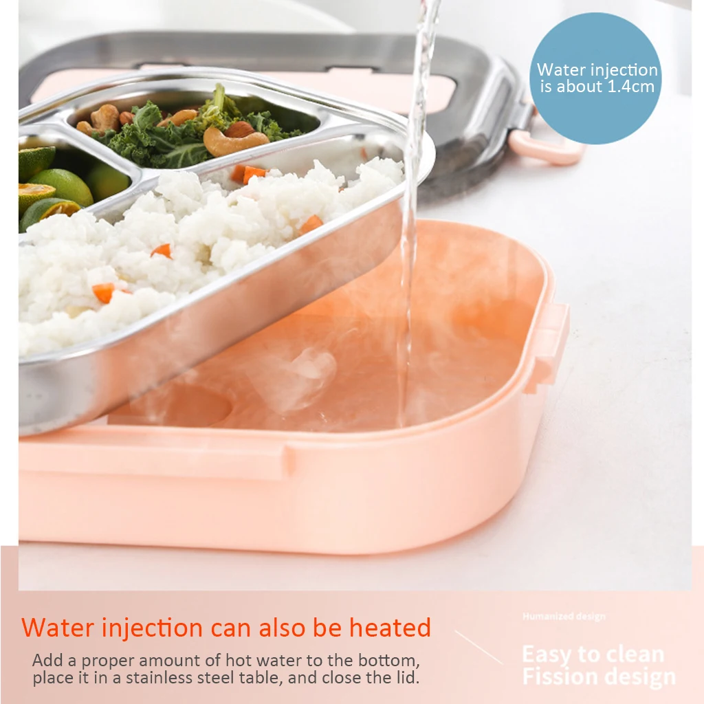 

Japanese Portable Lunch Box For Adult Kids 304 Stainless Steel Bento Box Kitchen Leak-proof Food Container Food Box A13