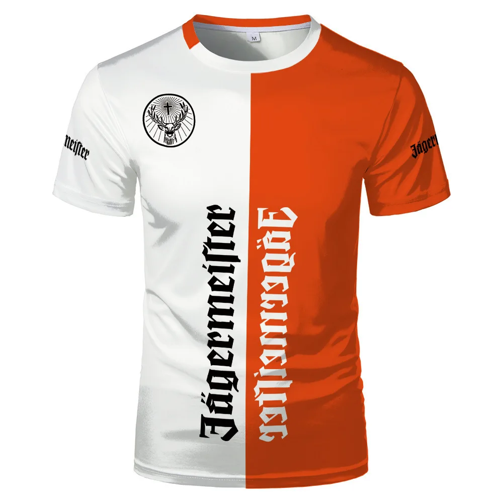 

2021 new foreign trade men's breathable T-shirt 3D car logo digital printing sports casual short sleeves