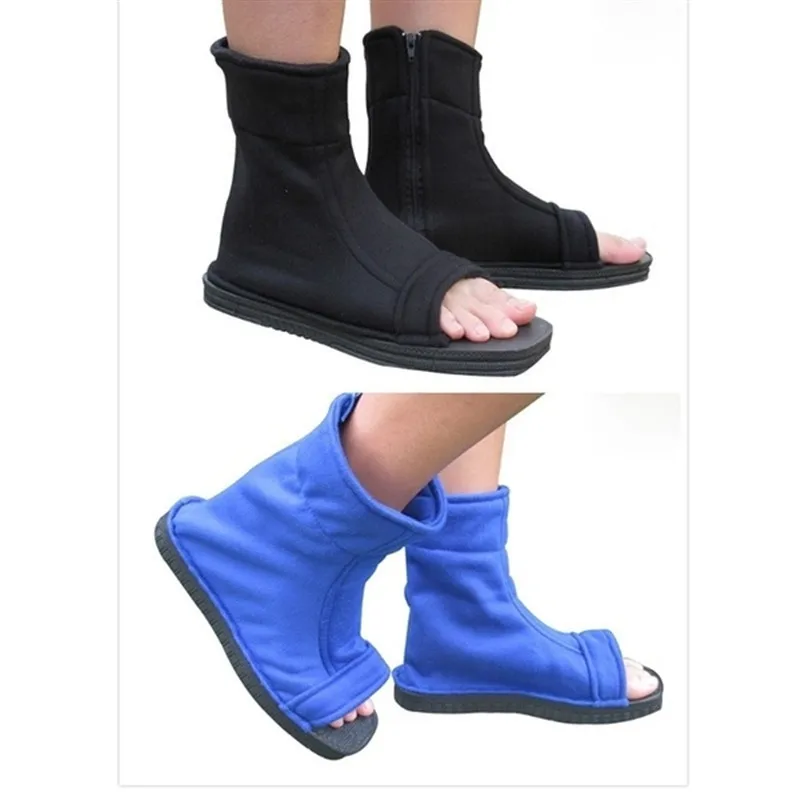 

Halloween Costumes Unisex Adult Child Shoes Cosplay Japanese Anime Black/Blue Pure Color Cosplay Ninja Shoes