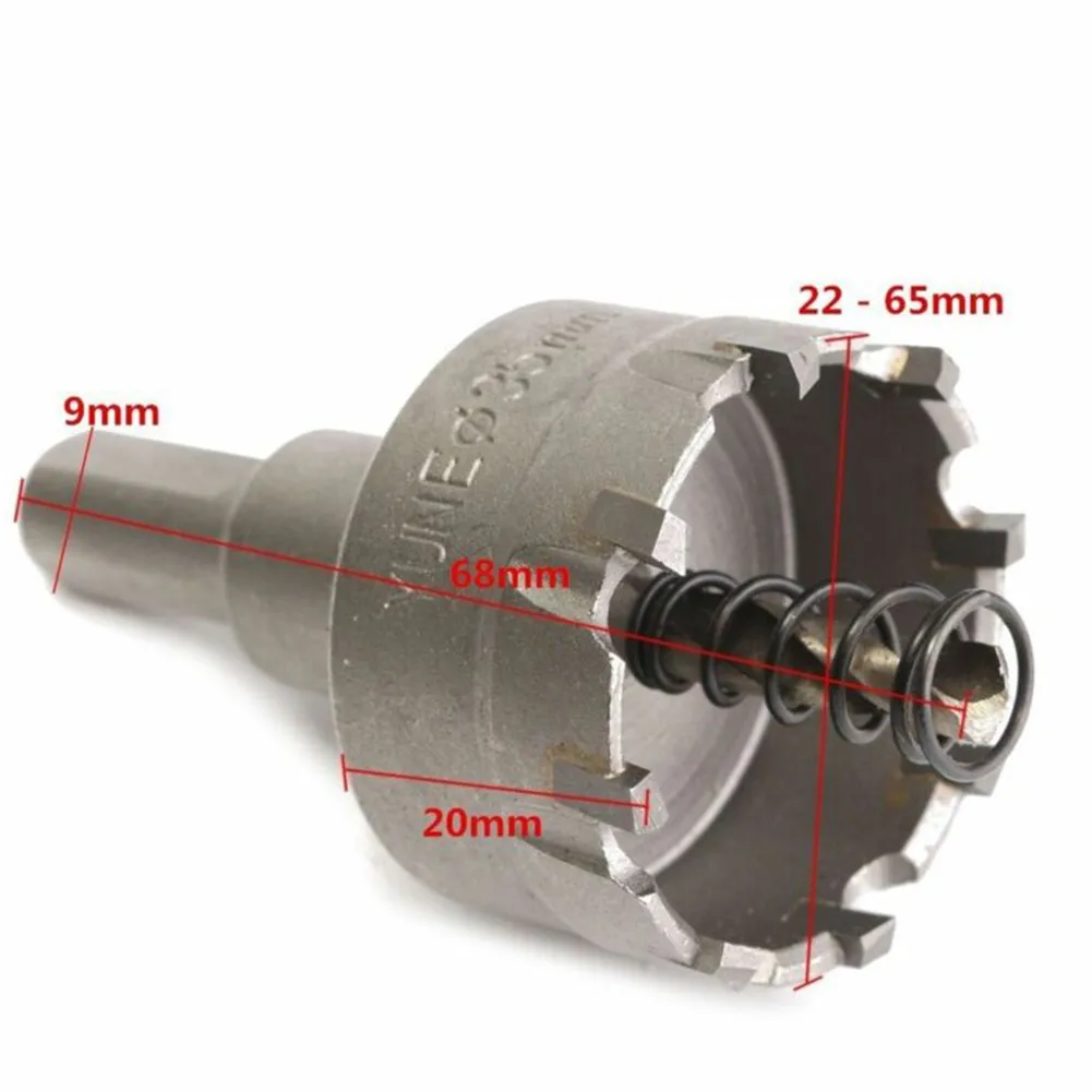 

6pcs 22-65mm Carbide Tip Core Drill Bit Metal Cutter Core Hole Saw For Processing Steel Plate Opening Hole Cast Iron