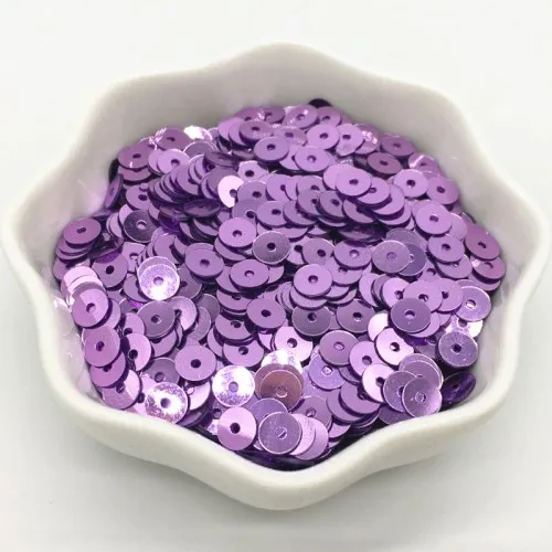 Light purple 3 мм 4 мм 5 мм 6 мм плоский круглый ПВХ свободные Блестки блестка шитье ремесло для свадебного украшения одежды платье колпачки для обуви DIY аксессуары - Цвет: Light purple