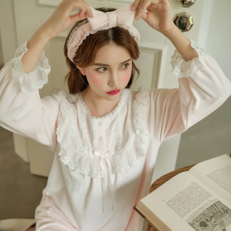 Зимние теплые толстые бархатные женские длинные ночные рубашки с длинным