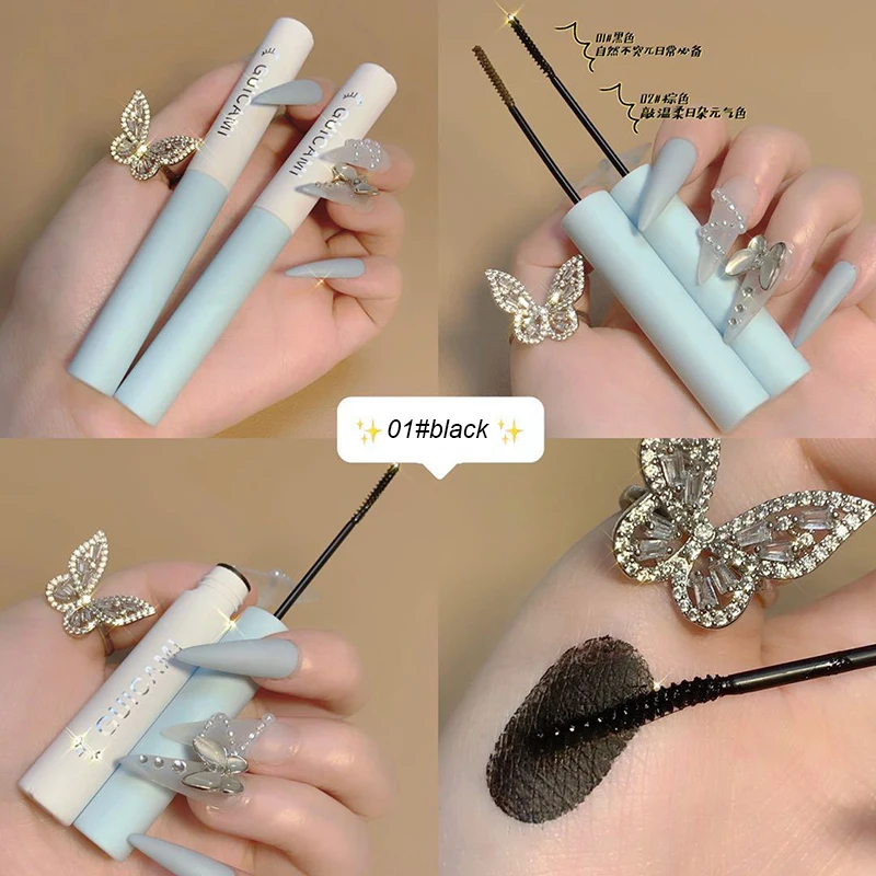 

Ultra-fine Brush Head Mascara Slim And Thick Curling Lashes Extension Waterproof Anti-sweat Lasting Non-smudge Mascara TSLM1