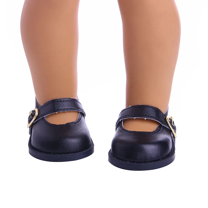 LUCKDOLL PU Sneakers Fit 18 Inch American 43cm Baby Doll Clothes Accessories,Girls Toys,Generation,Birthday Gift