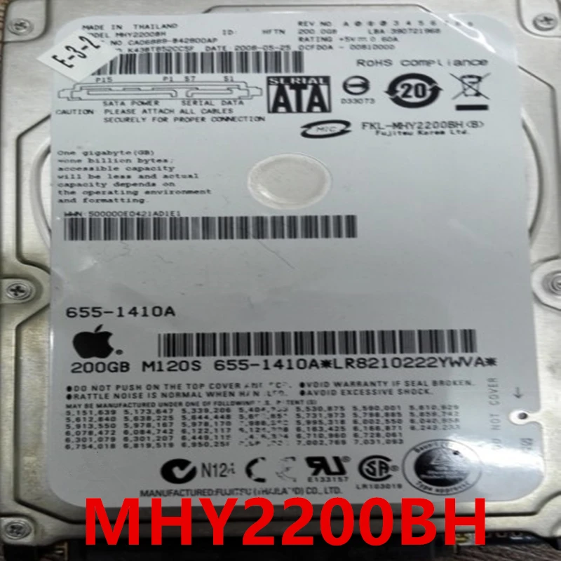 

90%, HDD Fujitsu 200 , 2,5 , SATA, 8 , 5400 /, HDD , HDD MHY2200BH