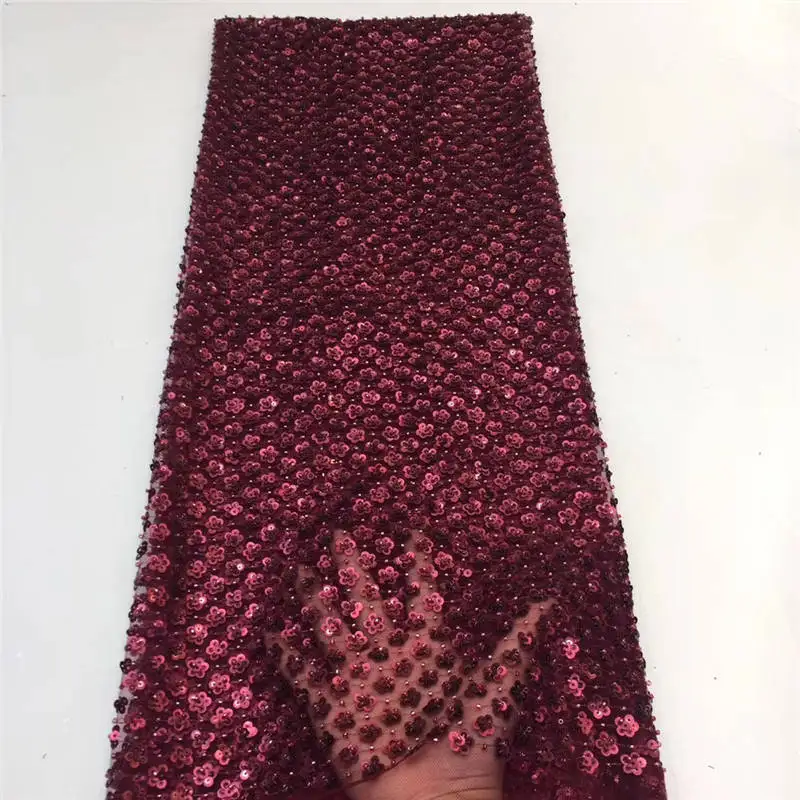 2020 Grey New African Sequins Lace Fabric Net Swiss Voile High quality France Tulle Mesh For Wedding Party Dres | Дом и сад