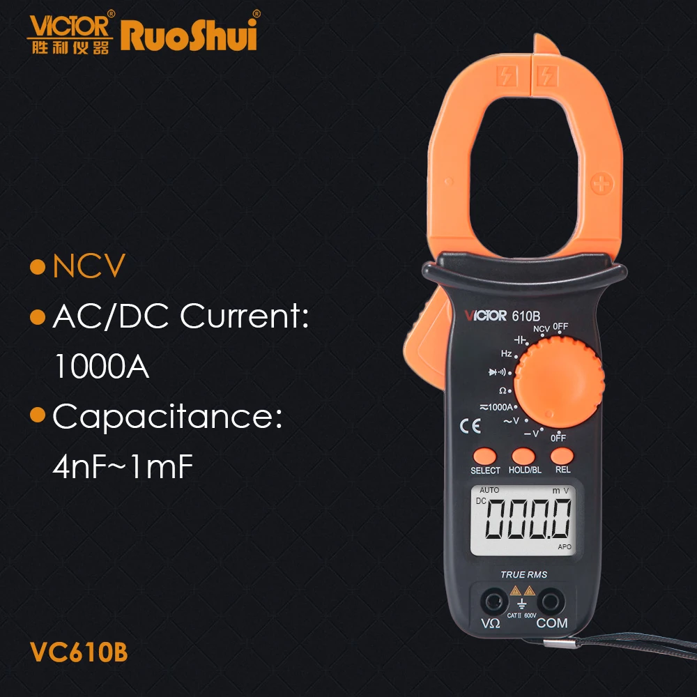 Мультиметр RuoShui VC610B AC/DC 4000 отсчетов | Инструменты