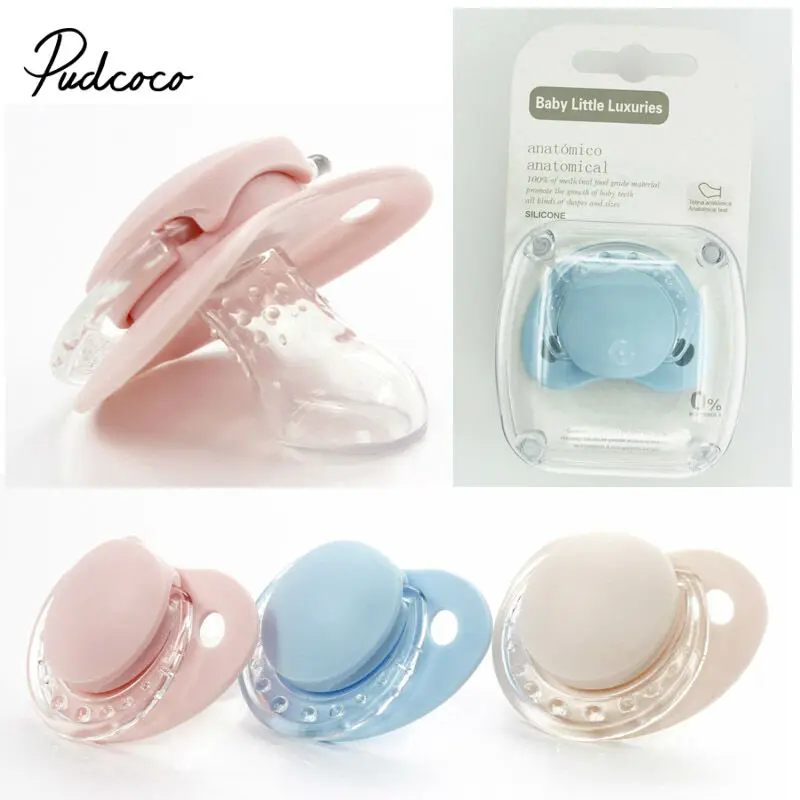

pudcoco 0-36 Months Pacifier Newborn Kids Baby Boys Girl Dummy Nipples Food-grade Silicone Pacifier Orthodontic Soother 2020