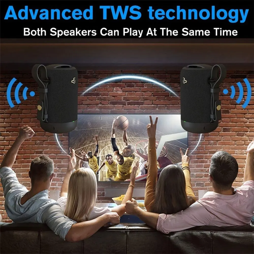 Новинка 20 Вт BD03 TWS портативный Bluetooth 5 0 динамик s 3D HiFi громкий Саундбар звук стерео