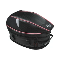 1pc motorcycle rear tail seat back helmet pack large capacity waterproof shoulder carry bag multi functional backpack