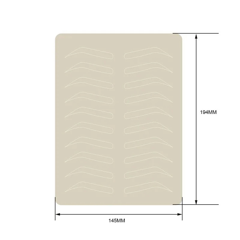 Кожа для практики татуировки двойной Перманентный макияж искусственный