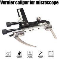 x y graduated microscope moveable stage mechanic scale attachment clipers reticles formaturas accessories microscopio parts