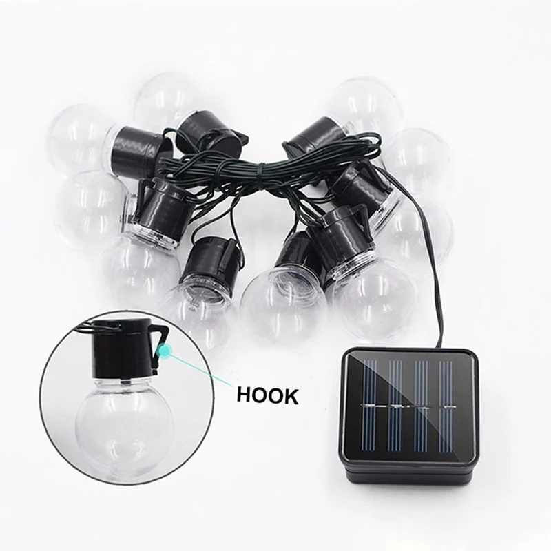 

Outdoor Garland Street LED G50 Bulb Solar Energy String Light As Christmas Decoration Lamp For Home Indoor Holiday Lighting