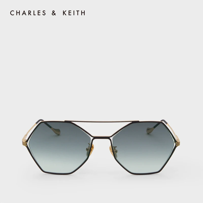 

CHARLES&KEITH New Arrival for Winter 2020CK3-81280424Women's sunglasses fashion modern style polygonal sunglasses