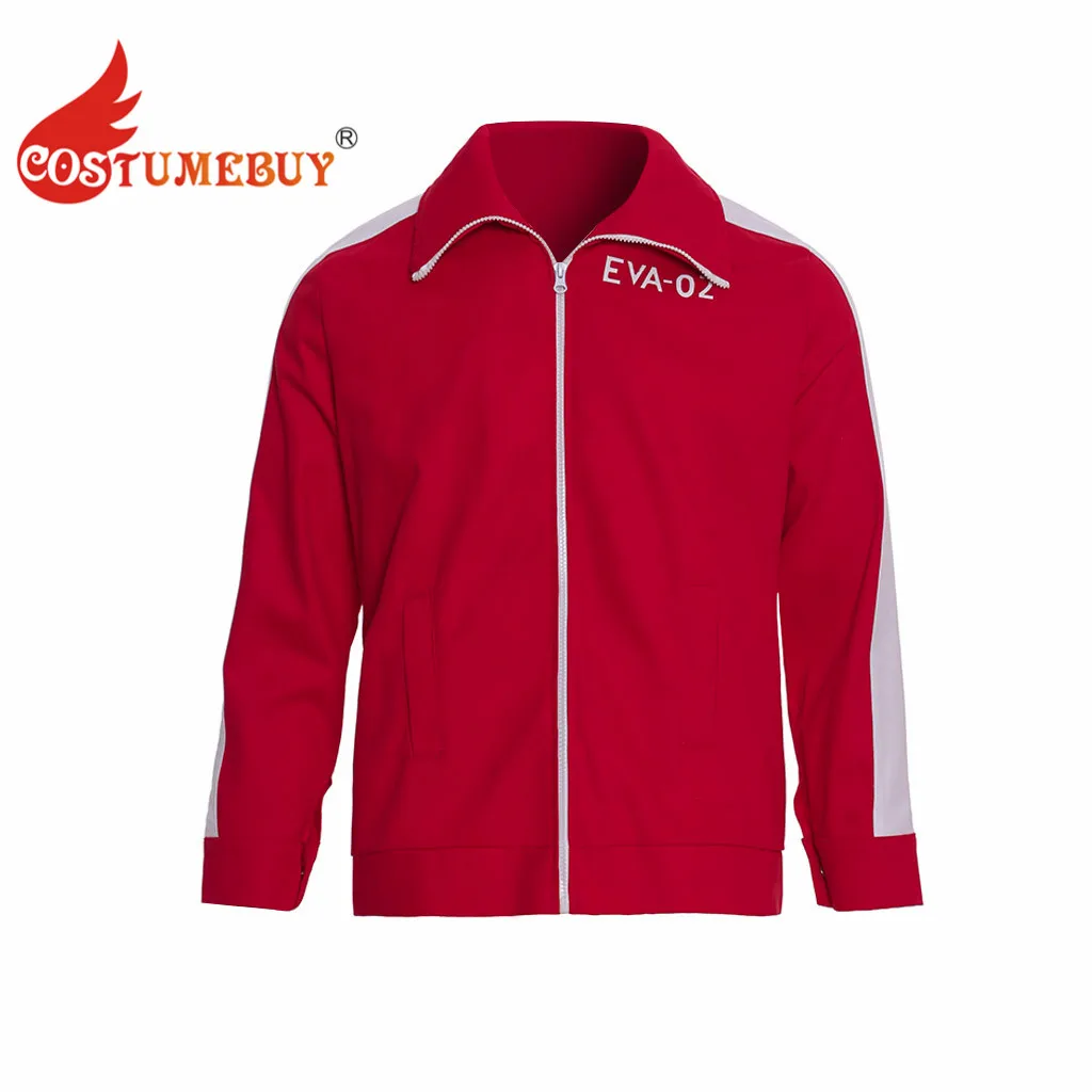 

Anime Katsuragi Cosplay Misato Costume Adult Halloween Red Casual Sports Jacket Top L921