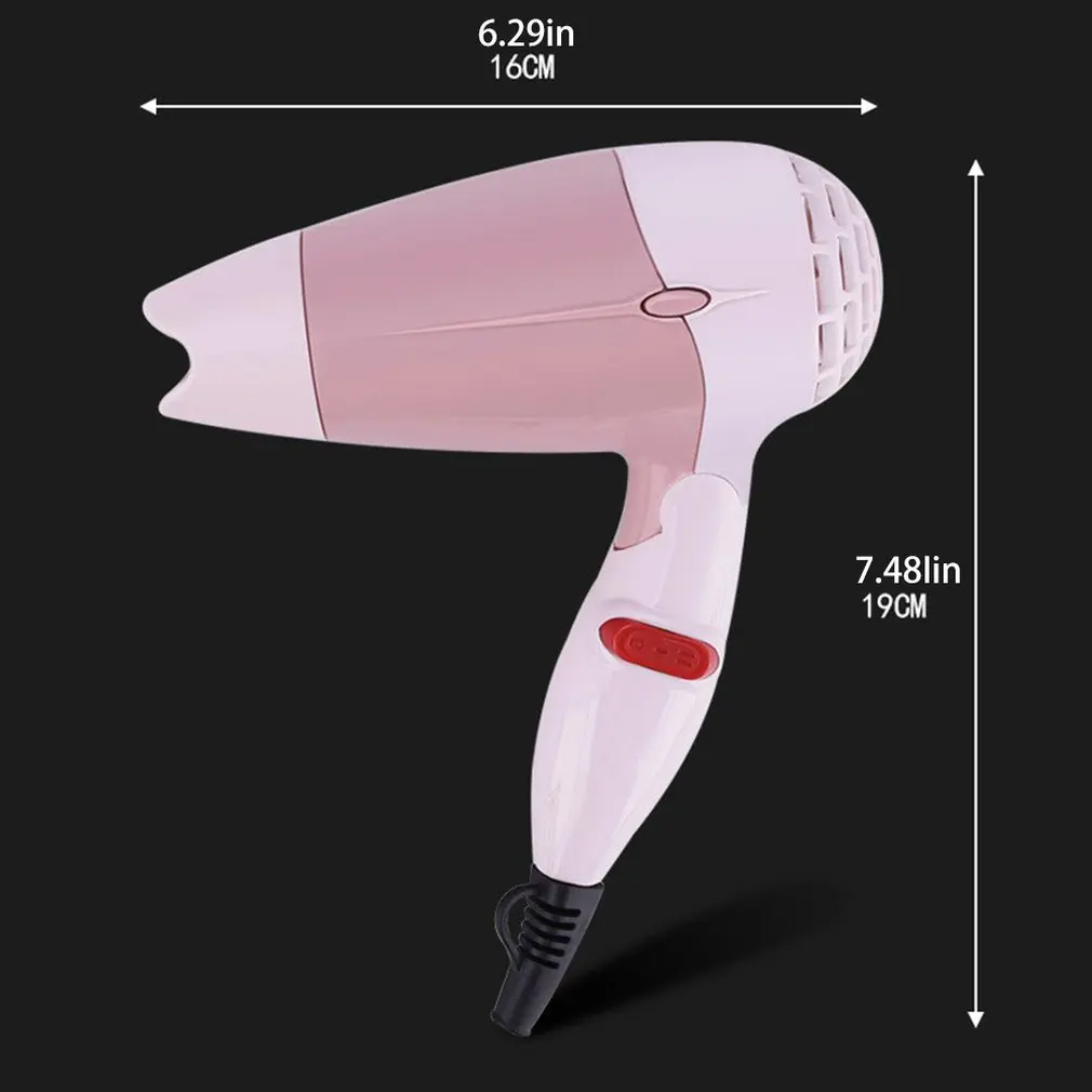 

1200W Mini Size Foldable Hair Blower Handle Compact Hair Dryer Blow Dryer Hot Wind Low Noise Long Life Travel EU US UK AU Plug