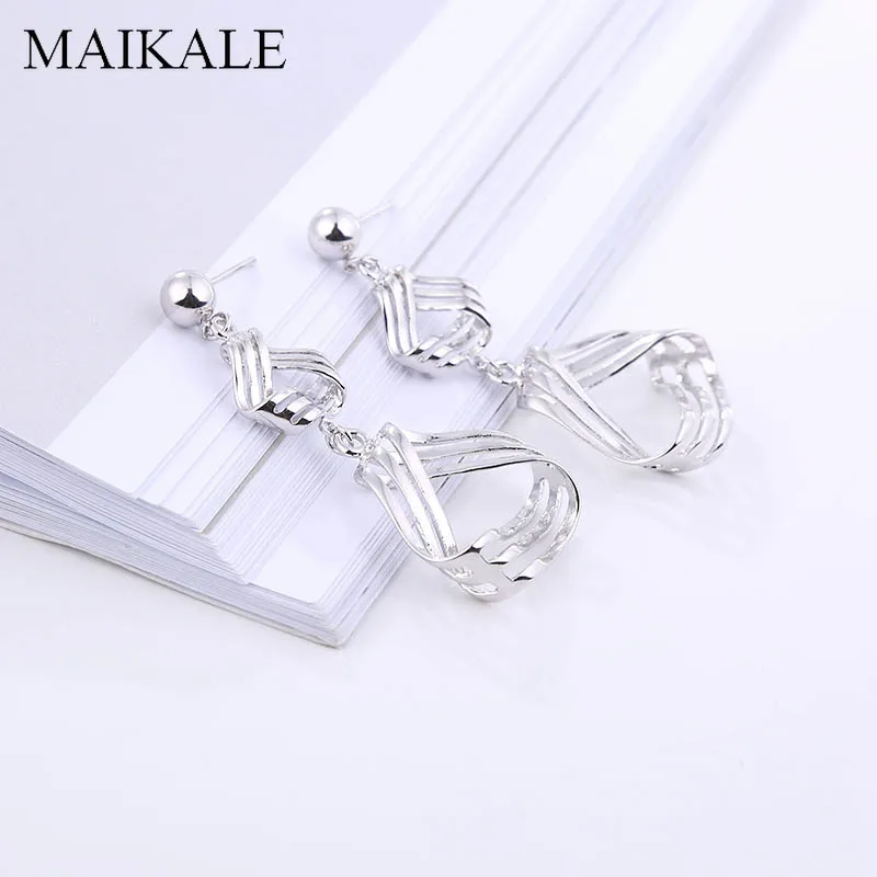 Женские Геометрические серьги MAIKALE новый многослойный треугольник большие