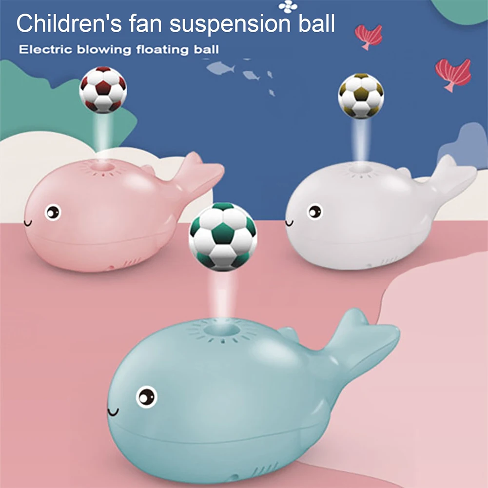 

Creativity Rechargeable Portable Whale Toy Floating Ball USB Fan Mini Outdoor Fan Led Light Water Spray Ball for Kids Toys